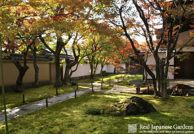 Japanese Garden in Obai-in Temple